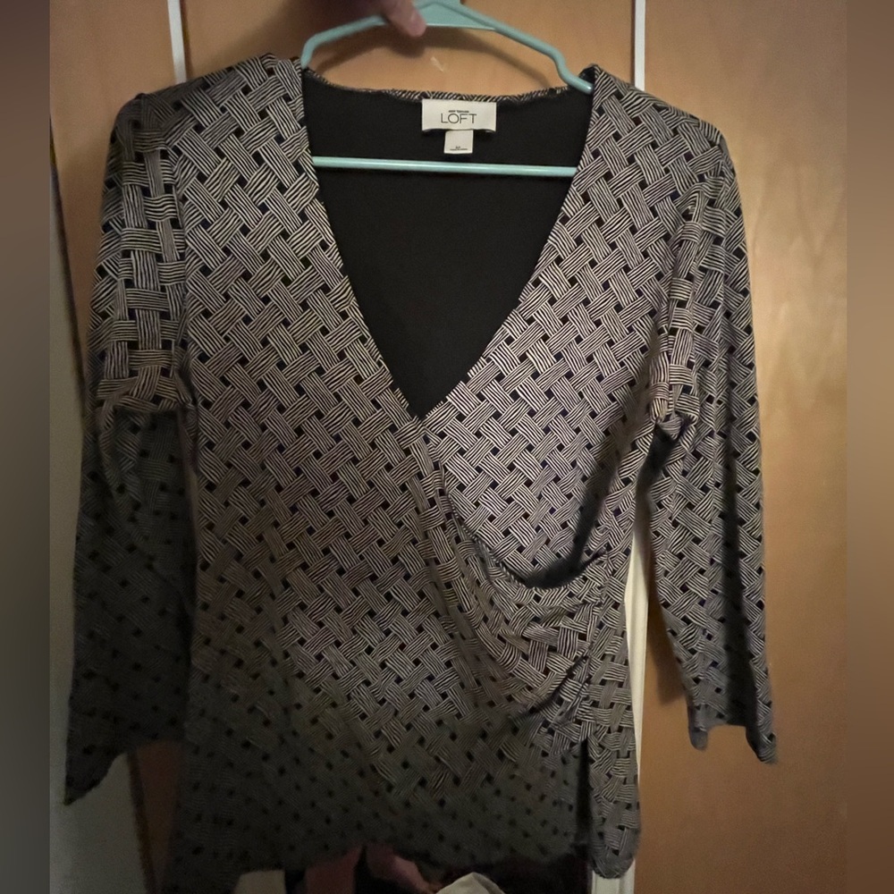 LOFT Geometric Blouse